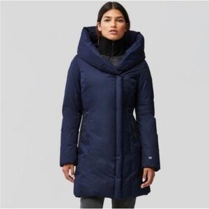 Soia Kyo navy lapis down coat 700 fill size S